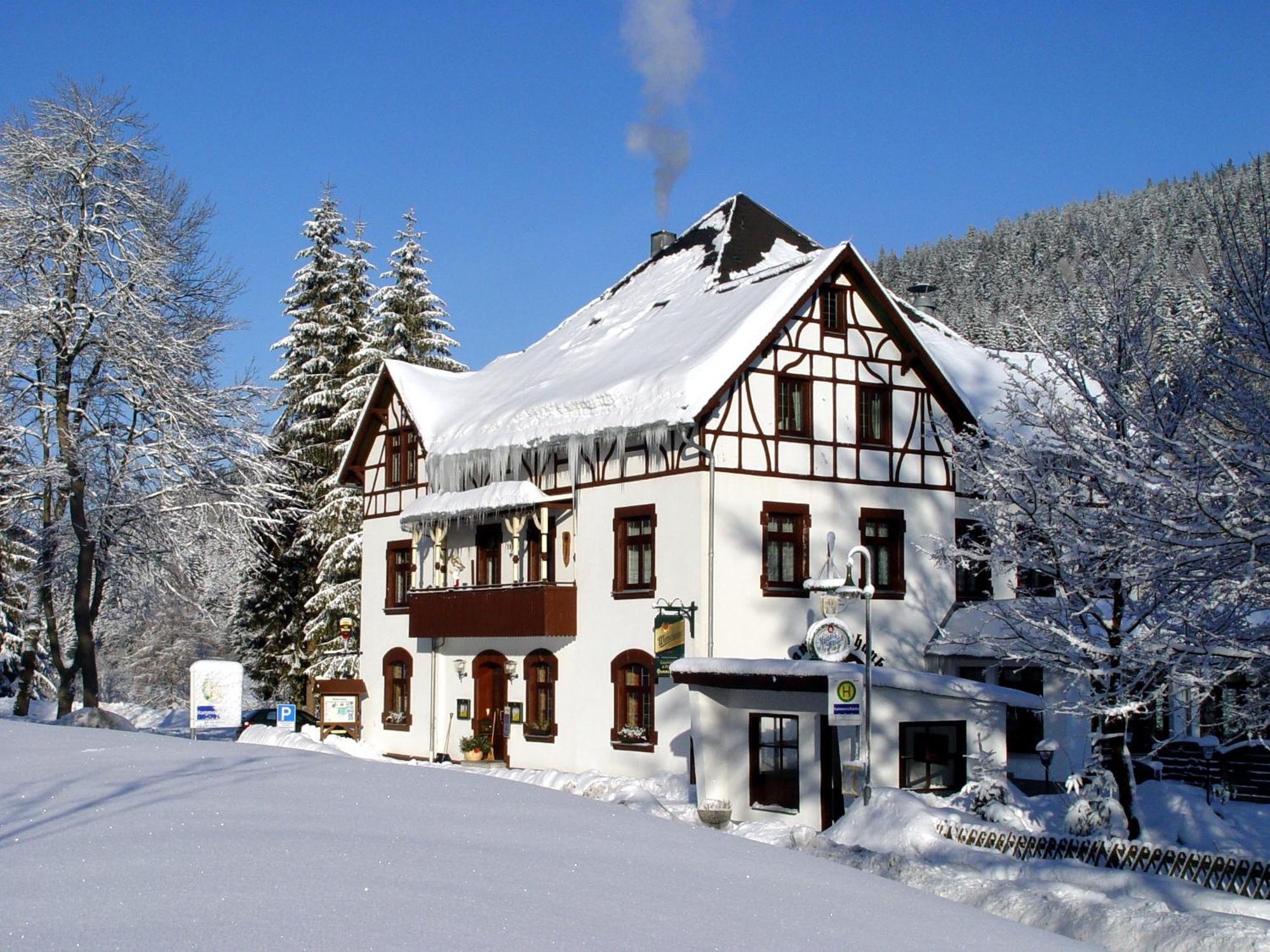 Gasthof Und Pension Hammerschaenke Wildenthal ภายนอก รูปภาพ